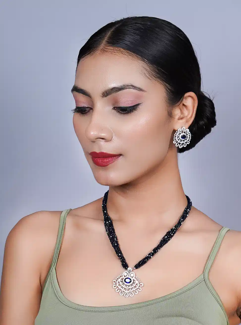 Roshni Ruby Dori Set